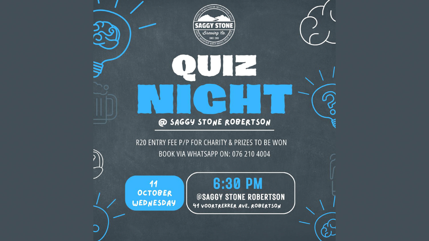 Saggy Stone Quiz Night 2